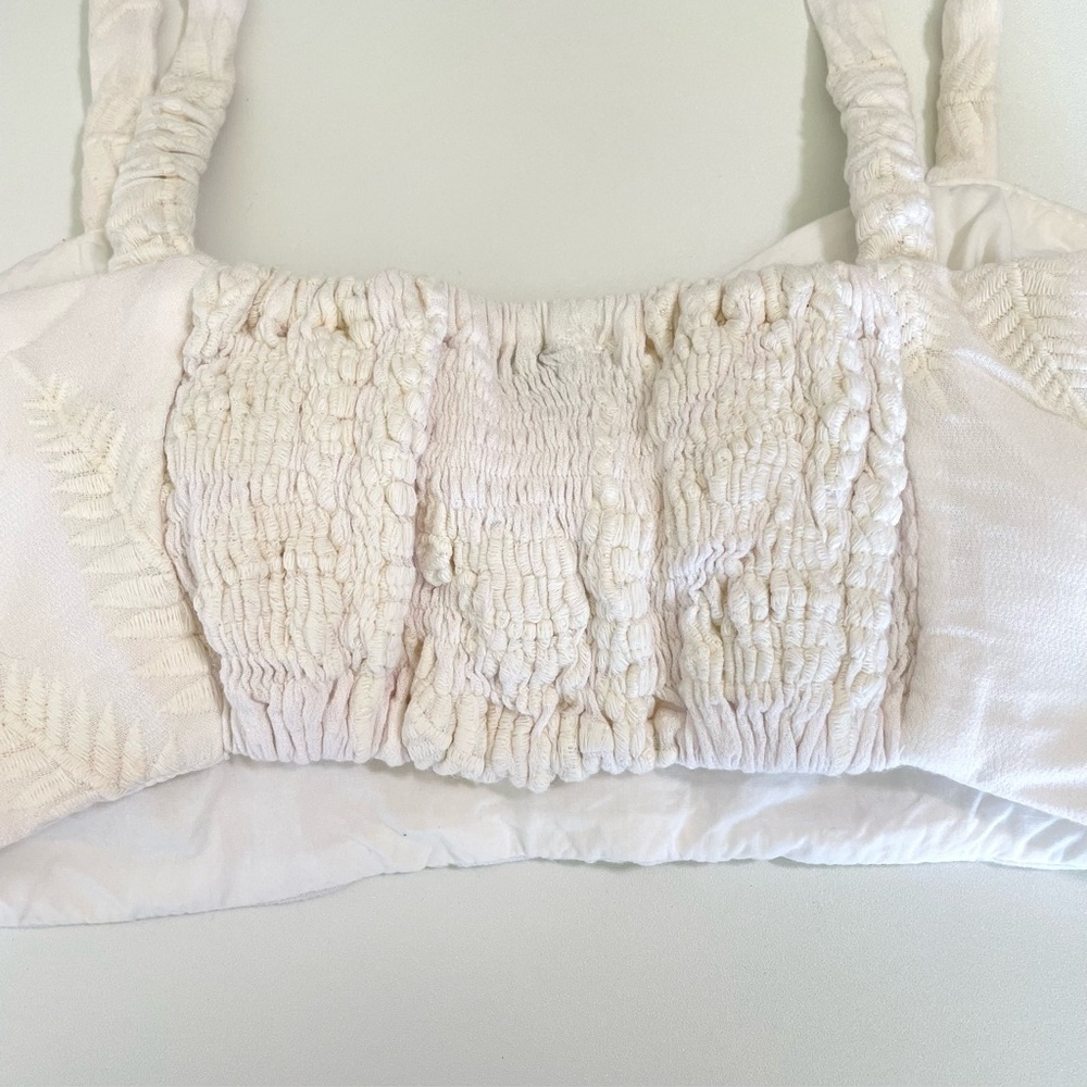 FARM Rio White Crop Top - Picture 6 of 8